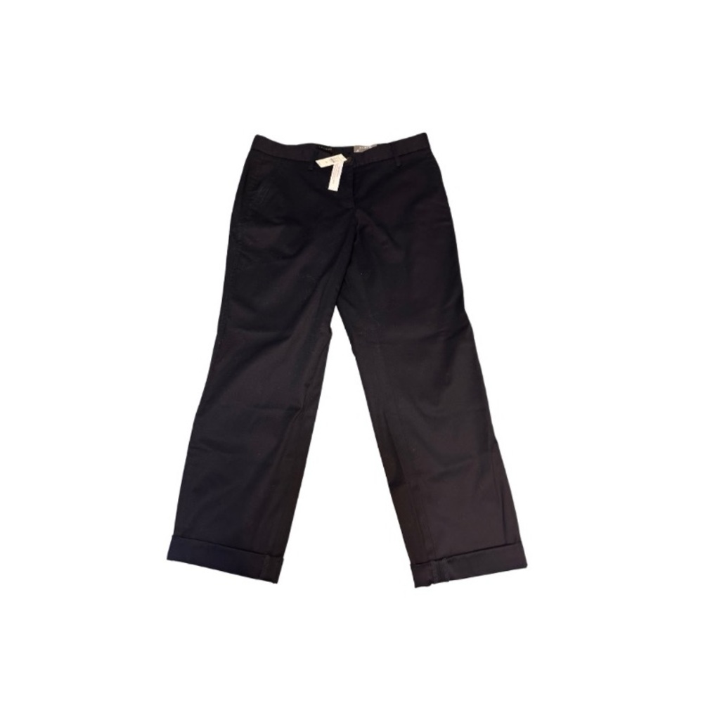 Talbots NWT relaxed chino below waist relaxed leg ankle length navy blue